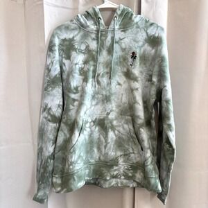 Vtg Empyre Y2K Mens Hoodie Large Grunge Skater Skeleton Rose Retro Punk 18835x
